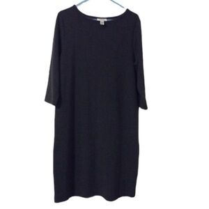 TALBOTS Timeless And Classic GRAY Sweater Dress Size LARGE